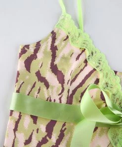 Own Saviour Tees + Tops Animal Lace Cami Crop