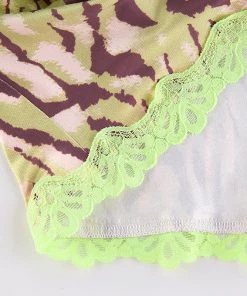 Own Saviour Tees + Tops Animal Lace Cami Crop