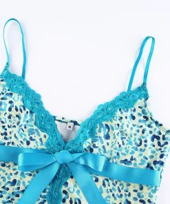 Own Saviour Tees + Tops Animal Lace Cami Crop