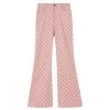 Own Saviour Pink Plaid Flare Pants New In