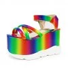 Own Saviour Rainbow Cloud Platform Sandals