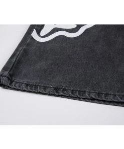 Own Saviour Acid Smiley Black Jeans