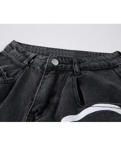 Own Saviour Acid Smiley Black Jeans