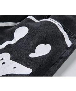 Own Saviour Acid Smiley Black Jeans