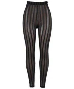 Own Saviour Sheer Striped Leggings Pants