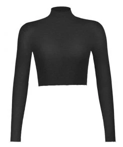 Own Saviour Turtleneck Crop Top Tees + Tops