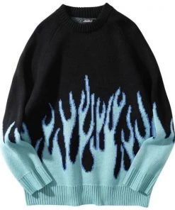 Own Saviour Oversize Flame Sweater Jumper New In