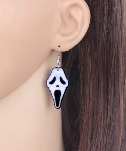 Own Saviour Ghostface Dangle Earrings Accessories