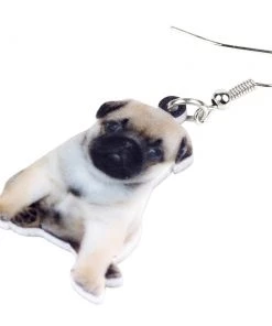 Own Saviour Accessories Pug Dog Puppy Earrings