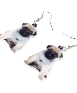 Own Saviour Accessories Pug Dog Puppy Earrings