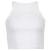 Own Saviour White Rib Tank Crop New In