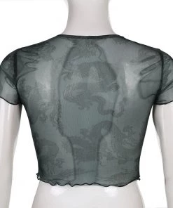 Own Saviour New In Mesh Dragon Crop