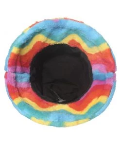 Own Saviour Rainbow Swirl Faux Fur Bucket Hat
