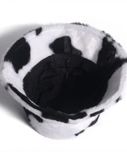Own Saviour Faux Fur Cow Bucket Hat