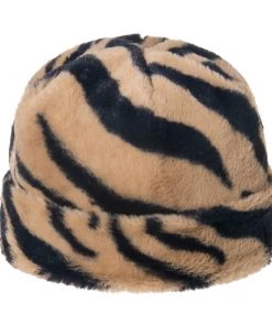 Own Saviour Accessories Zebra Faux Fur Beanie
