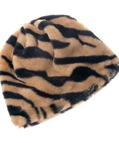 Own Saviour Accessories Zebra Faux Fur Beanie