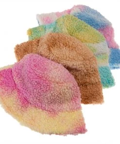 Own Saviour Tie Dye Faux Fur Bucket Hat