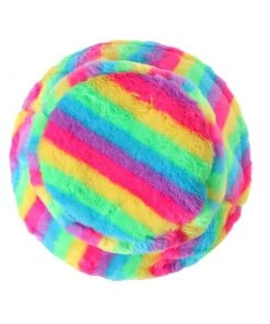Own Saviour Rainbow Faux Fur Bucket Hat New In