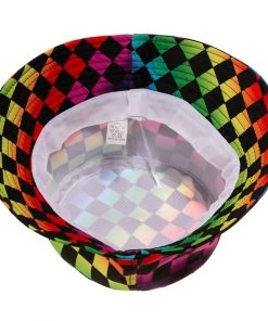 Own Saviour Accessories Rainbow Checkerboard Bucket Hat
