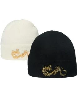 Own Saviour Black/Cream Dragon Beanie Accessories