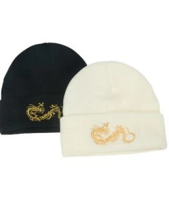 Own Saviour Black/Cream Dragon Beanie Accessories