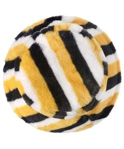 Own Saviour Yellow + Black Faux Fur Bucket Hat New In