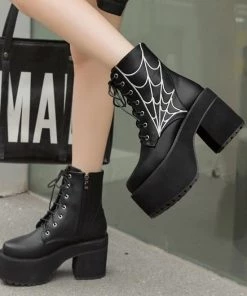 Own Saviour New In Cobweb Platform Boots