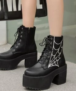 Own Saviour New In Cobweb Platform Boots