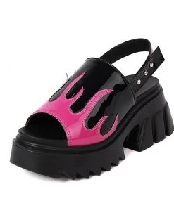 Own Saviour New In Flame Platform Sandals