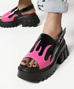 Own Saviour New In Flame Platform Sandals