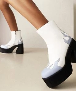 Own Saviour (Multi-option) Flame Ankle Boots New In