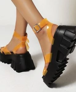 Own Saviour PVC Strap Platform Sandals 13 Own Saviour PVC Strap Platform Sandals