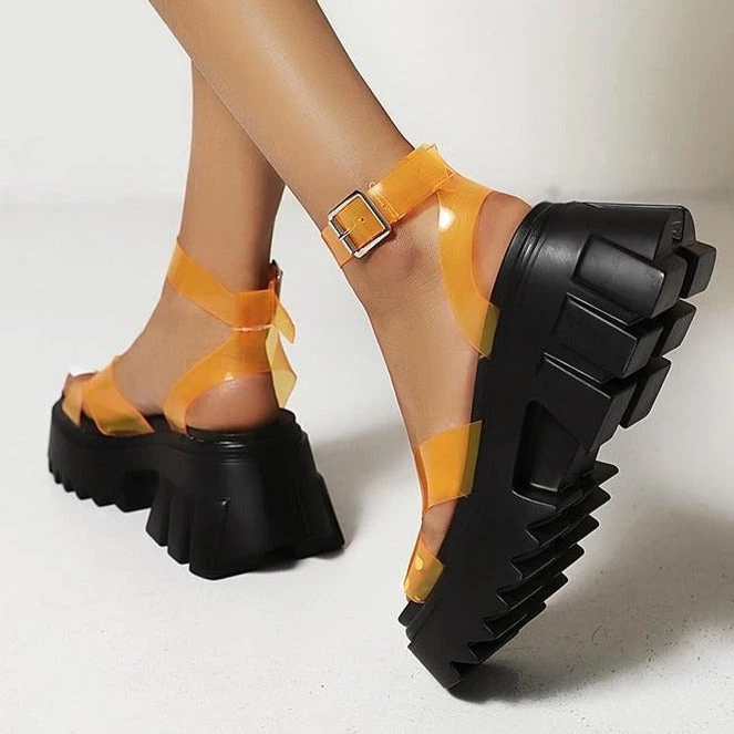 Own Saviour PVC Strap Platform Sandals 7 Own Saviour PVC Strap Platform Sandals