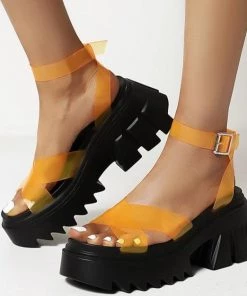 Own Saviour PVC Strap Platform Sandals 12 Own Saviour PVC Strap Platform Sandals