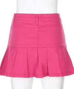 Own Saviour New In Denim Ruffle Mini Skirt