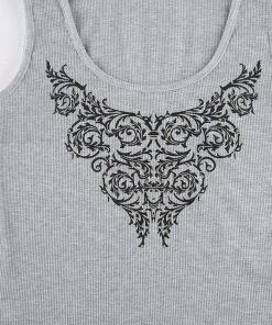 Own Saviour Royal Print Vest Crop