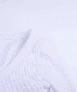 Own Saviour White Rib Top