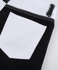 Own Saviour Slant Front Splice Jeans Pants