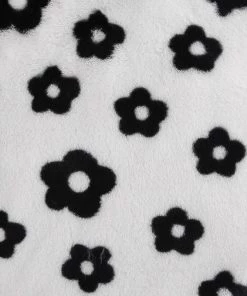 Own Saviour Flower Fuzzy Zip Up Sweatshirt New In