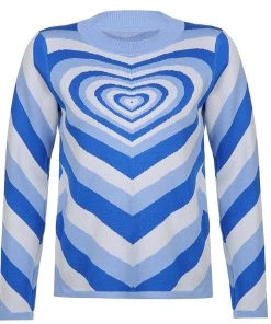 Own Saviour Blue Heart Sweater