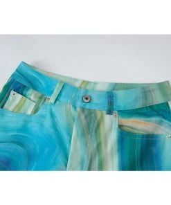 Own Saviour Blue Marble Pants