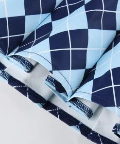 Own Saviour Pleat Diamond Argyle Mini Skirt