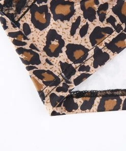 Own Saviour Tees + Tops Leopard Bow Cami Crop