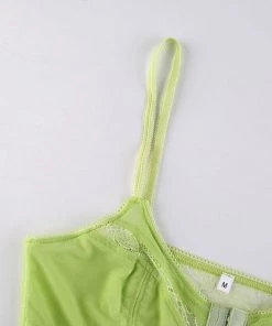 Own Saviour Neon Lace Corset Crop