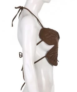 Own Saviour Black/Brown/Blue Butterfly Crop