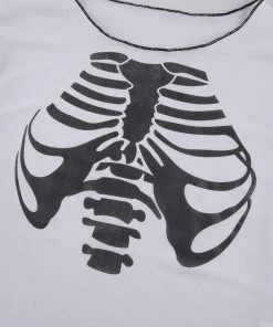 Own Saviour White Ribs Mesh Crop New In