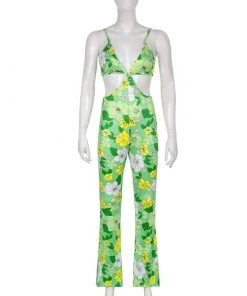 Own Saviour Floral Cut Out Jumpsuit New In