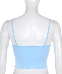 Own Saviour Cow Frill Cami Crop Tees + Tops