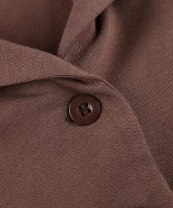 Own Saviour Tees + Tops Brown Crop Shirt