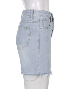 Own Saviour Light Denim Shorts